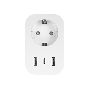 Tuya Smart <b>Plug</b> With 2 Usb And 1 <b>Type</b> <b>C</b> Port For Universal Use Wi Fi Control Plastic Design CN <b>Plug</b> - Product Image 2