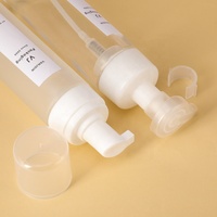 Tragbare 100ml 150ml Nachfüllbare Zylinder-Glasflasche mit Schaumspender in Mattfarbe für Gesichtsreiniger und Hautpflege-Verpackung