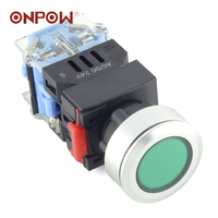 ONPOW LAS0-K30-11/G/12V לדחוף כפתור מתג