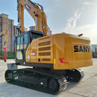 Nouvelle pelle hydraulique SANY SY215C de 21 tonnes pour l'exploitation minière, moteur Mitsubishi haute performance, excavatrice SY215H, attache rapide Kawasaki