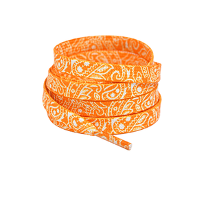 Cordones Planos con Diseño de Flor de Anacardo, Cordones Deportivos Elásticos Pintados a Mano para Zapatillas de Tenis, Baloncesto, Impresión Personalizada, Venta al por Mayor - Product Image 1