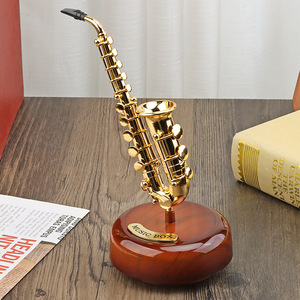 Boîte à musique élégante de style occidental pour instruments d'orchestre, saxophone, vente en gros - Product Image 3
