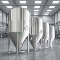 Cuve de Fermentation Artisanale 1000L - Équipement de Brassage Domestique Facile à Utiliser, Conception Légère, Sans Composants Essentiels, Garantie 4 Ans