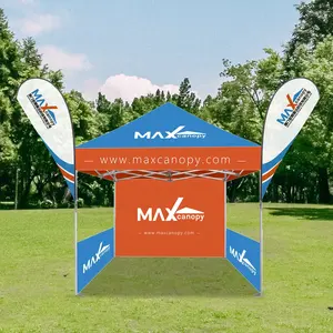 Custom Advertising Aluminum 10x10 High Quality Folding Gazebo Outdoor Pop Up Canopy Marquee Trade Show Tent With Logo