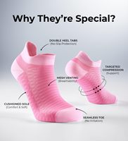 Chaussettes de compression de cheville OEM rembourrées avec soutien de la voûte plantaire pour fasciite plantaire, entorses, course à pied, sport et voyage