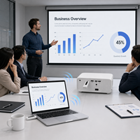 Draadloze HDTV zender-ontvanger set zonder app, 1080P schermspiegeling voor TV, monitor en projector
