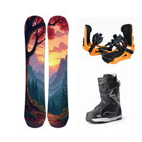 Snowboard Freestyle à Cœur en Bois Conçu sur Mesure par le Fabricant – Produit de Sport d'Hiver de Haute Qualité
