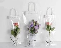 10pcs Kantong Kemasan Bunga Hari Ibu PE Stand Up Pouch dengan Desain Cetak Sablon, Dapat Digunakan Kembali, Ramah Lingkungan & Bahan Daur Ulang