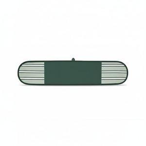 Doppia striscia Chef cucina cucina cottura collezione forno, doppio guanto da forno, 35x7.5 ", verde scuro | Importazioni di Design - Product Image 1