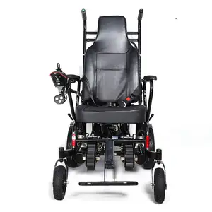 Elderly/ Disable Long Range Distance Lithium Battery Carbon Steel Foldable Electric Wheelchair stair climbing chair