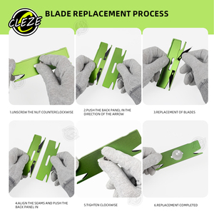 Cleze chính xác công nghiệp & tự làm lớp vinyl ppf Công cụ Cắt Kit với 20 lưỡi hiệu quả và an toàn cắt OEM/ODM hỗ trợ - Product Image 4