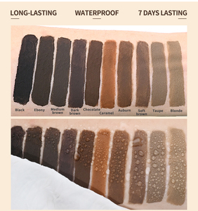 Pomade à sourcils waterproof longue tenue haute pigmentation, <span class=keywords><strong>crayon</strong></span> gel définition pour maquillage des sourcils, marque privée - Product Image 3