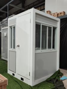 Сторожевая будка, наружная передвижная модульная Сторожевая кабина, индивидуальная кабина безопасности с доской AssembledRockWool, для надежного использования - Product Image 4