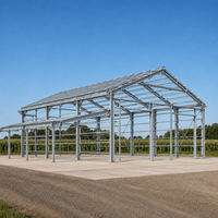 Entrepôt de stockage d'engrais et de semences agricoles, bâtiment préfabriqué en structure métallique avec toit solaire