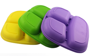Platos de Cena para Niños de Grado Alimenticio Personalizados por Fábrica de Goma, Lindos, Seguros, Reciclables, Vajilla de Silicona Colorida para Niños - Product Image 6