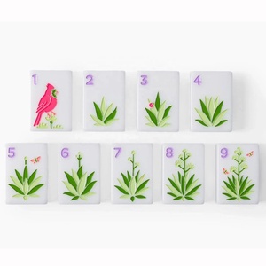 Collection de voyage Bespoke Musical Melody Cactus Bloom City Route, Ensemble de Mahjong américain de 166 tuiles, Art Landmark JOKER - Product Image 4