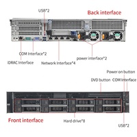 Server perusahaan Dells Poweredge R740 R840 R940 R730 2U rak server jaringan komputasi awan Server Intel Xeon CPU