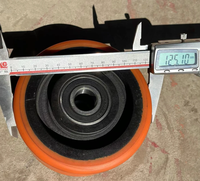 Longue durée de vie, 125x60/64-20 mm, Référence Linde 0009933803 Roue de soutien supplémentaire en polyuréthane durable