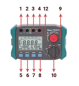 Medidor de Resistencia de Aislamiento Digital FUZRR FR3015E FR3015, 100.00G, 2500V, 3% de Precisión, Rango de Medición de 0.01M-10T - Product Image 1