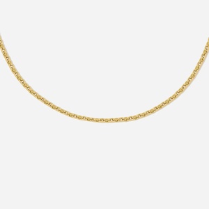 Collier chaîne maille forçat personnalisé en argent sterling 925, bracelet chaîne maille forçat personnalisé, collier personnalisé pour <span class=keywords><strong>femme</strong></span>, colliers anti-ternissement - Product Image 1
