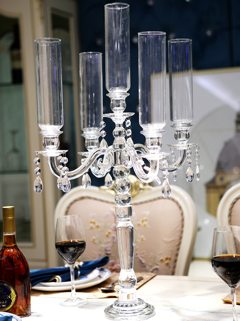 Set 20 Portacandele In Vetro Trasparente Per Candele – Decorazione Da Tavolo Per Matrimoni, Natale, Avvento E Cene Eleganti