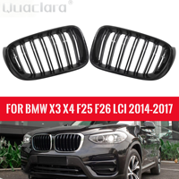 Grille de calandre pour BMW X3 F25 X4 F26 SDrive20i XDrive20i XDrive28i XDrive30d XDrive35i 2014 2015 2016 2017 Kits de carrosserie et accessoires