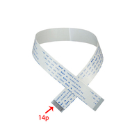 Jucaili 14P-400mm Kabel Data Kepala Panjang Tipe A untuk Epson 4720/I3200 Eco Solvent/UV Printer Printhead Kabel Data Datar 14pin