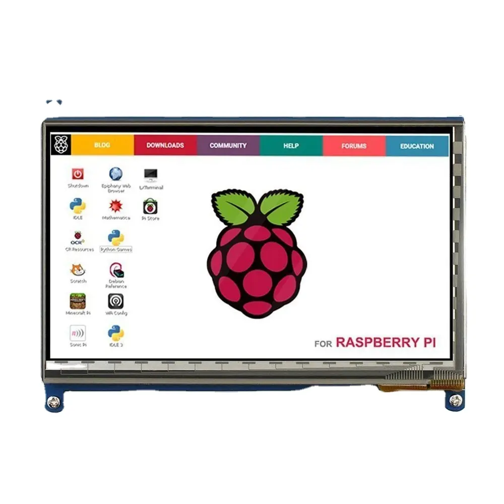 Hot Raspberry Pi 3 Hiển Thị 7 Inch Màn Hình Cảm Ứng HD LCD TFT 800*480 (Pixel) màn hình cho Raspberry Pi 3 2B B Pcduino 7 8