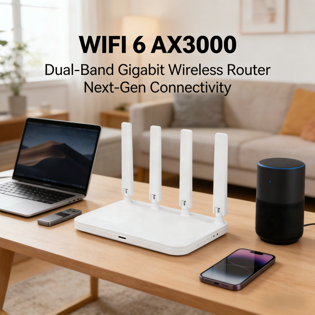 Long Range AX3000 Wifi 6 Router 3000Mbps High Speed Dual Band Wireless Router Openwrt Home Wifi Router with Easy Mesh
