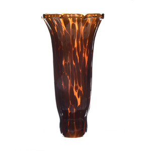 Pantalla decorativa de flor de tulipán de cristal de color leopardo ámbar <span class=keywords><strong>para</strong></span> lámpara de mesa - Product Image 2
