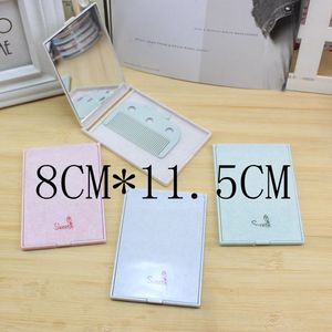 Sweetie Folding Makeup <b>Mirror</b> With Comb And <b>Mirror</b> <b>Square</b> Compact Portable Travel Size - Product Image 4