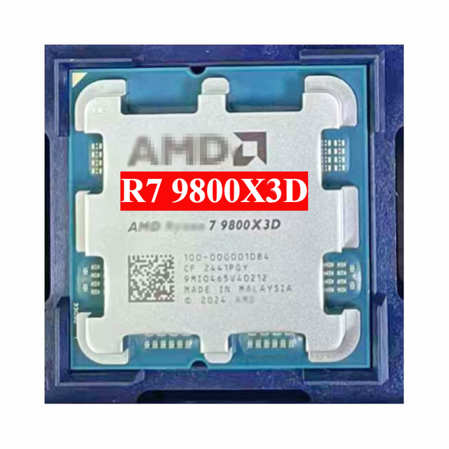 For AMD CPU R7 7800X3D R7 9800X3D 5700X3D Processor 8 Cores 16 Threads 96MB AM5 New Desktop Socket Overclocking