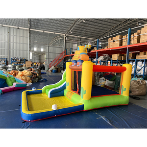 Kid Playground Outdoor Toys <b>Inflatable</b> <b>House</b> Water Slide Bouncer With Ball Pit for Toddlers NB-93008 <b>House</b> Slide Ki - Product Image 4
