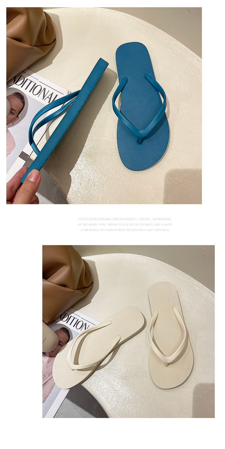 PVC Flip-flops Women Summer Outdoor Indoor Slippers Sandals Non-slip Beach Shoes