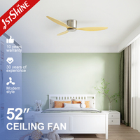 Ventilateur de plafond 1stshine ABS à pales encastrées, faible consommation d'énergie, design élégant, écologique, à vitesse variable, commande vocale