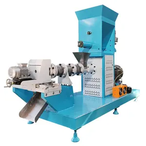 Small floating fish feed maker machine fish feed sinking and floating pellet extruder machine