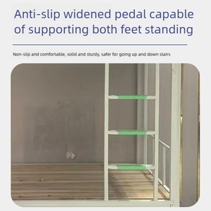 Nhà máy cung cấp 2 tầng sắt giường tầng với Tủ lưu trữ dưới giường-Đồ nội thất ký túc xá tiết kiệm không gian cho chỗ ở nhóm - Product Image 2