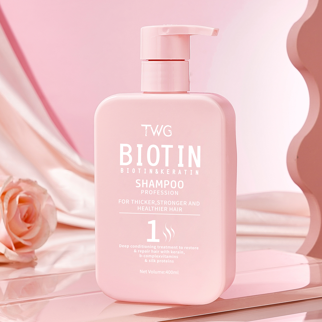 5812 TWG Shampooing Biotine &amp; Kératine 400ml