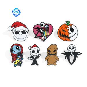 Europeo y americano Halloween <span class=keywords><strong>horror</strong></span> Rosa Mini cabeza creativa aleación broche accesorio ropa bolsa adorno diario - Product Image 5