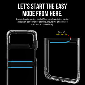Pour <span class=keywords><strong>Galaxy</strong></span> <span class=keywords><strong>Z</strong></span> Flip 4 5 6 Transparent Hard PC Anti-knock Back Cover Case pour <span class=keywords><strong>Samsung</strong></span> <span class=keywords><strong>Galaxy</strong></span> <span class=keywords><strong>Z</strong></span> Flip 3 2 <span class=keywords><strong>5G</strong></span> Case Bumper Phone Shell - Product Image 4