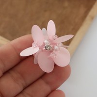 Patchs d'appliques faits à la main de fleurs de paillettes de mode pour la décoration de chaussures