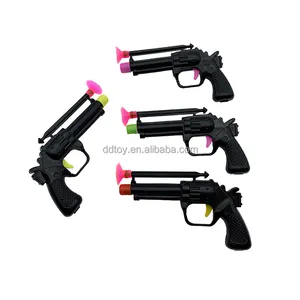 Wholesale of children's cartoon small handguns foldable safety soft rubber bullets hand pull and launch boys' toy guns