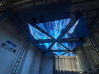 Salon automobile et événement DMX éclairage cinétique écran d'affichage LED lumière cinétique lumière triangulaire