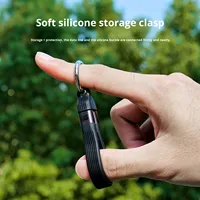 Kabel Gantungan Kunci GL USB4 Tipe-C Male-Male Berjalin Konduktor Tembaga Berlapis Timah 240W PD Pengisian Cepat Transfer Data 40Gbps 8K/60Hz