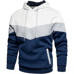 Custom Logo 100 Cotton Mens Pullover Hoodie Heavy French Terry Fleece Hip Hop Print Solid Color Winter Sweatshirt - Product Image 1