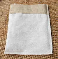 Pochette en toile de jute écologique de qualité supérieure avec cordon de serrage, logo personnalisé et sac cadeau imprimé en sérigraphie pour l'emballage de bijoux et de savons