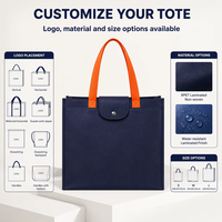 Sac fourre-tout pliable personnalisé en RPET laminé non tissé avec bandoulière, écologique et recyclé, vente en gros