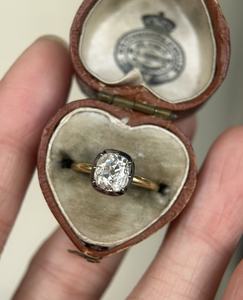 Anillo de joyería fina personalizada con corte antiguo, oro de 9k, 10k, 14k, 18k, oro rosa, amarillo, blanco, diamante de laboratorio/fabricación de piedras preciosas - Product Image 1