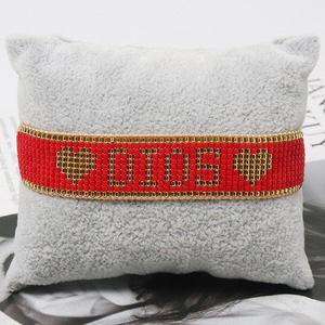 Estilo bohemio hecho a mano Optovaya Prodazha Brasletov Iz Bisera para mujer DIOS diseño de letras joyería de la Amistad pulsera de moda principal - Product Image 5