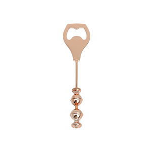 Ouvre-bouteille en acier inoxydable avec poignée décorative à visser, personnalisable avec des perles, logo gravable, outil d'ouverture manuel - Product Image 2